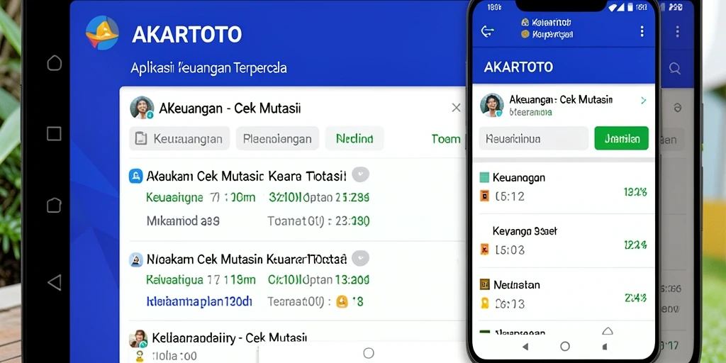 Tampilan antarmuka AKARTOTO untuk fitur Cek Mutasi yang user-friendly.