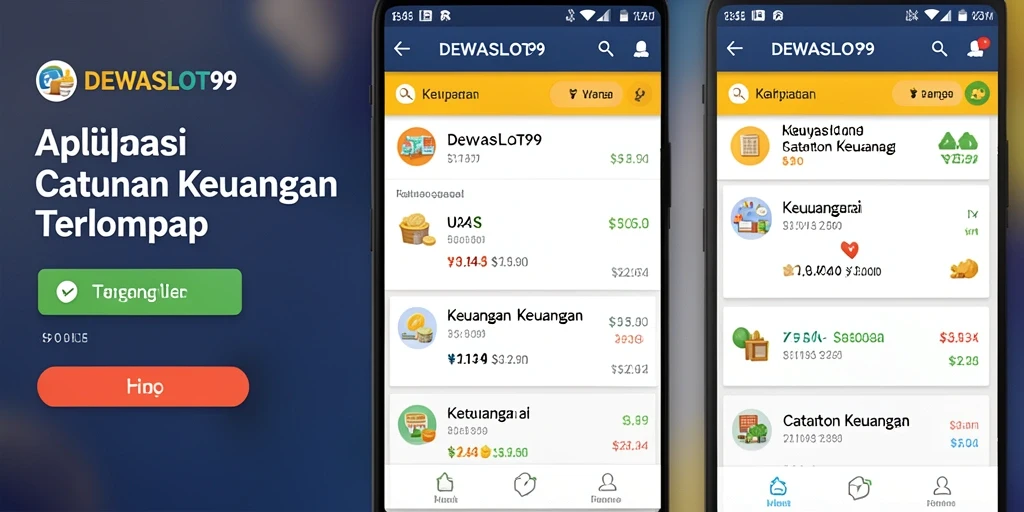 Tampilan antarmuka DEWASLOT99 yang intuitif untuk Catatan Keuangan.