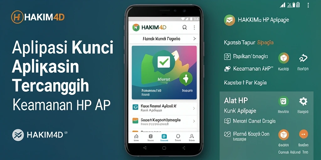 Antarmuka HAKIM4D yang menampilkan fitur kunci aplikasi dengan jelas.