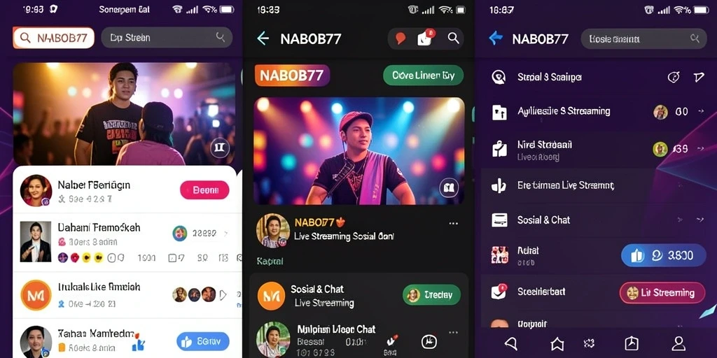 Tampilan antarmuka NABOB77 yang modern dan intuitif.