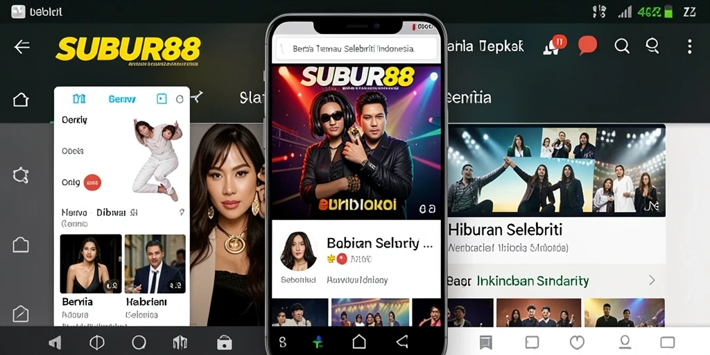 Antarmuka SUBUR88 menampilkan berita hiburan selebriti dengan rapi.