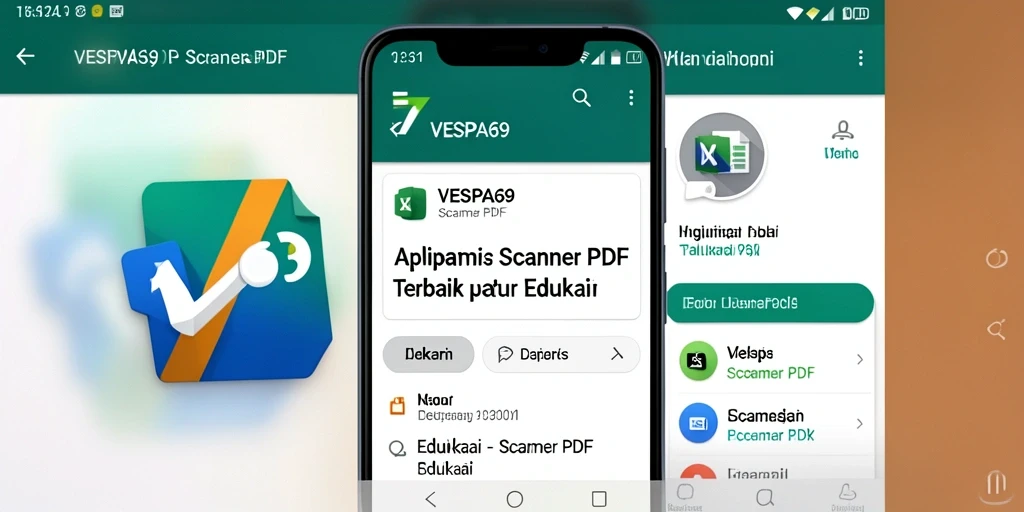 Tampilan antarmuka VESPA69 saat melakukan pemindaian PDF.
